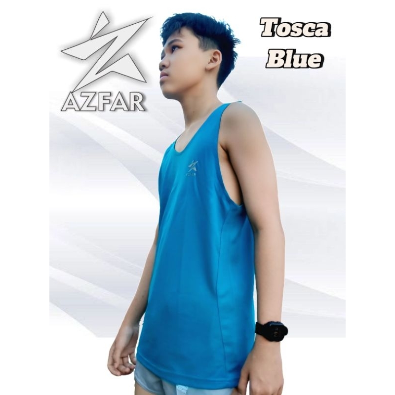 Singlet Running Mono Tone Style 02 / Singlet Running polos Tosca Blue / Singlet Running Marathon / S