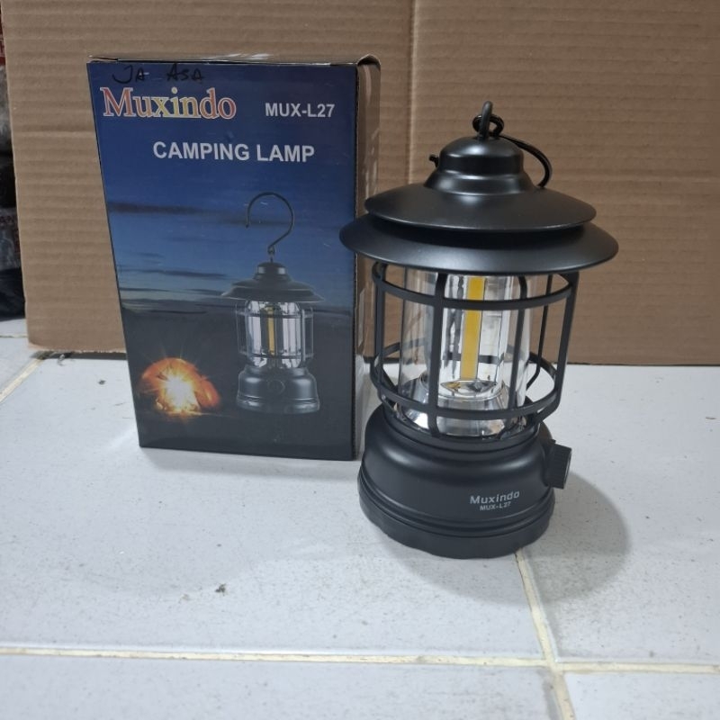 Lampu camping /camping lamp muxindo mux-L27 dapat di chas ulang dan pakai baterai