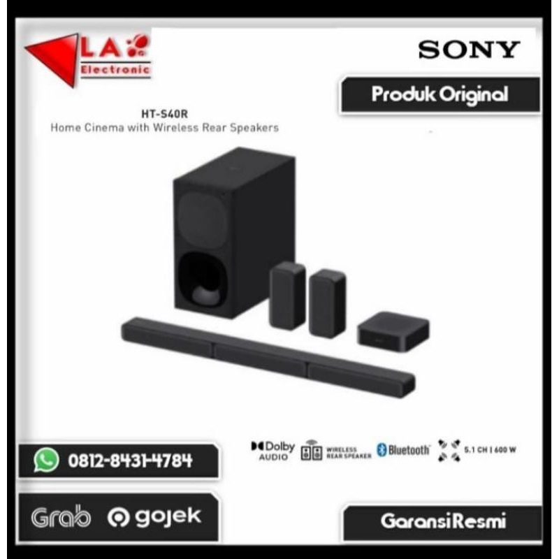 SOUNDBAR SONY HT-S40R HOME CINEMA 5.1 CH WIRELESS HTS40R