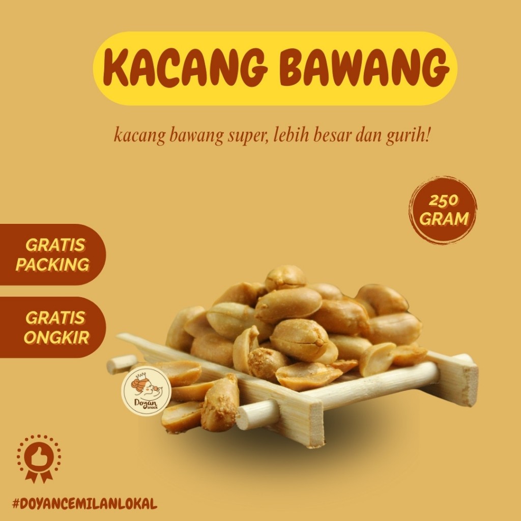 

KACANG BAWANG SUPER / KACANG BAWANG ASIN 250GR