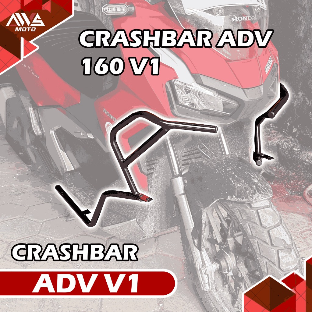 Crashbar honda adv 160 dan bracket lampu