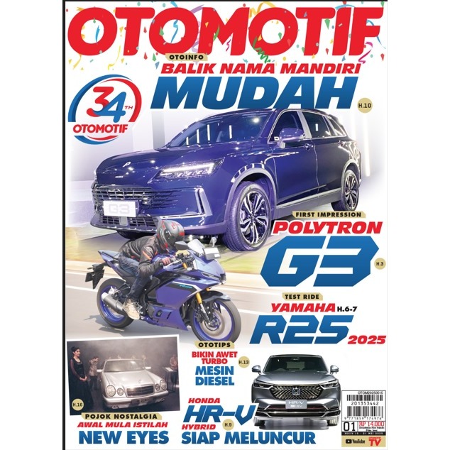 Tabloid Otomotif edisi Mei 2025 - Otomotif No.01