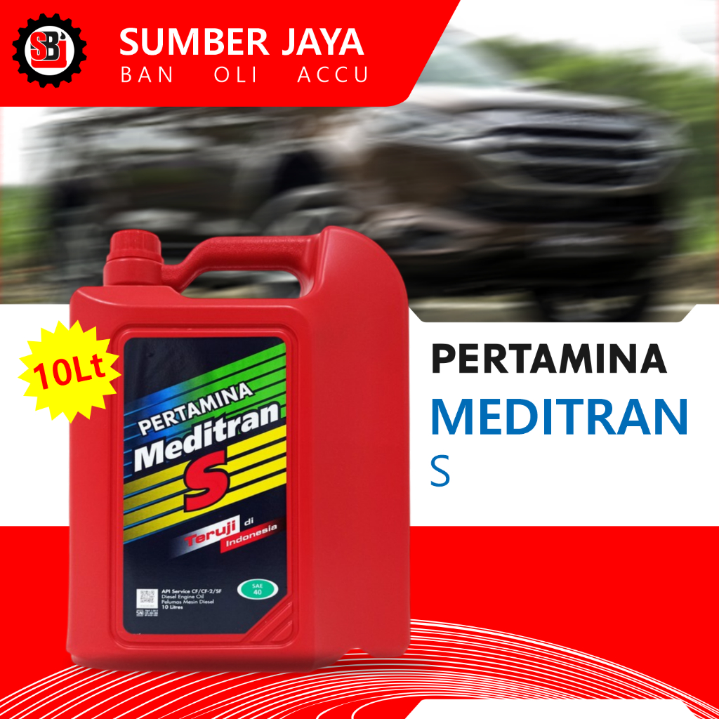 OLI MESIN DIESEL SOLAR PERTAMINA MEDITRAN S SAE 40 KEMASAN GALON 10 L