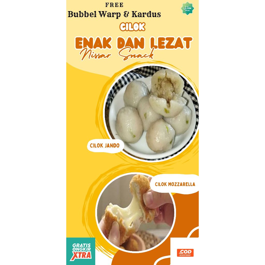 Cilok/Baso/Bakso Aci Goreng/Tetelan Jando/Keju Mozzarella Frozen