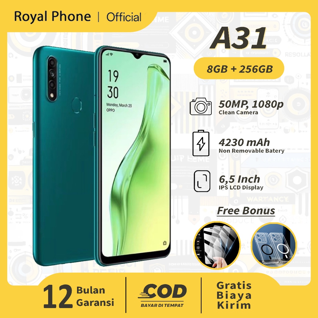 [PROMO] HP OPPO A31 RAM 8/256 GB Smartphone Garansi 1 Tahun