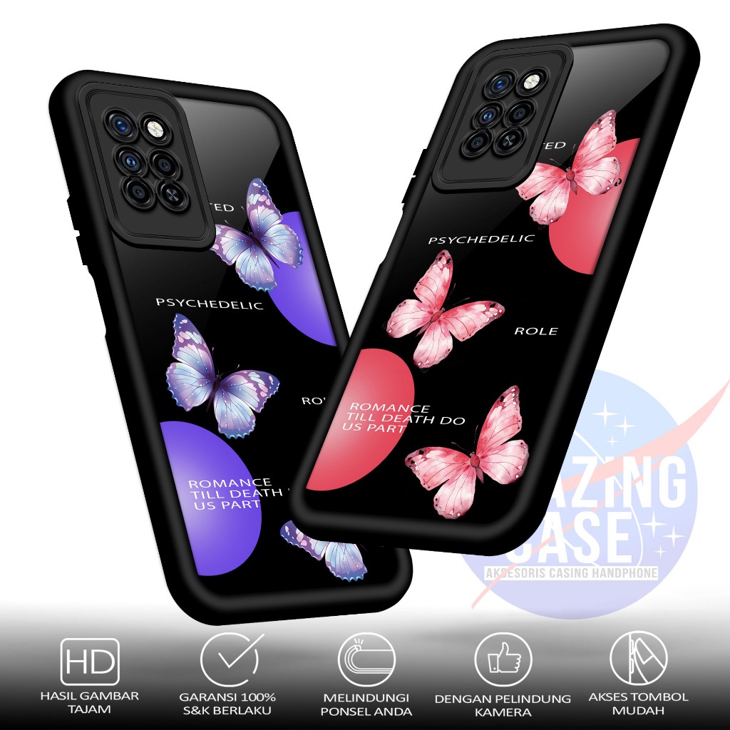 Case Premium Compatible For INFINIX NOTE 10 PRO NOTE 10 PRO NFC  Motif BTF Casing Softcase Glossy An