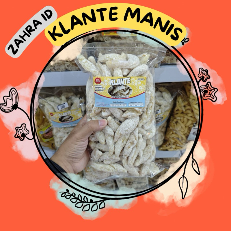 

500GR KLANTE MANIS - JAJANAN JADUL TRADISIONAL KAMPUNG OLEH-OLEH TULUNGAGUNG