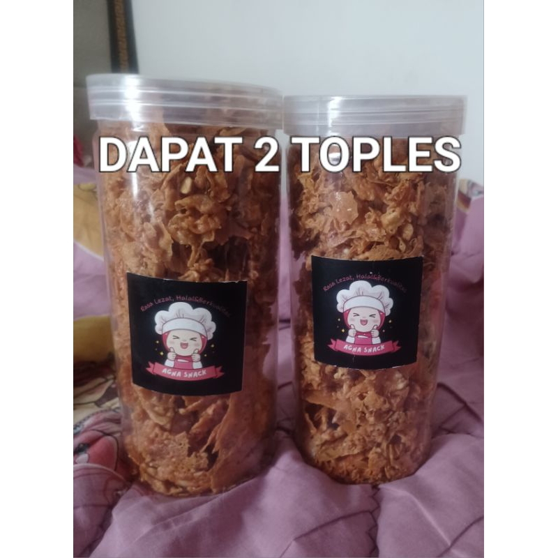 

PEYEK KRISPY[REMAHAN] KRIYUK] DAPAT 2 TOPLES