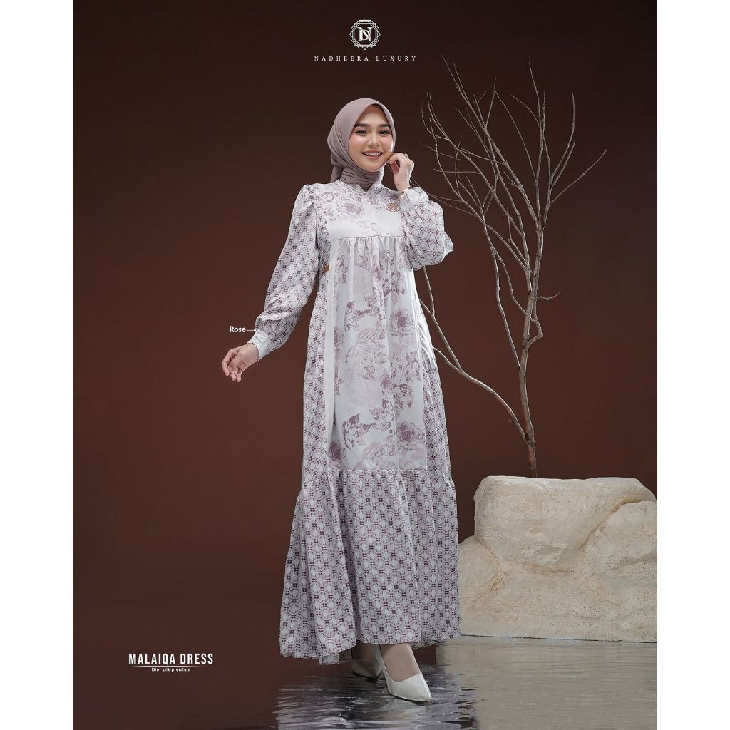 Nadheera Luxury Malaiqa Dress Dior Silk Premium
