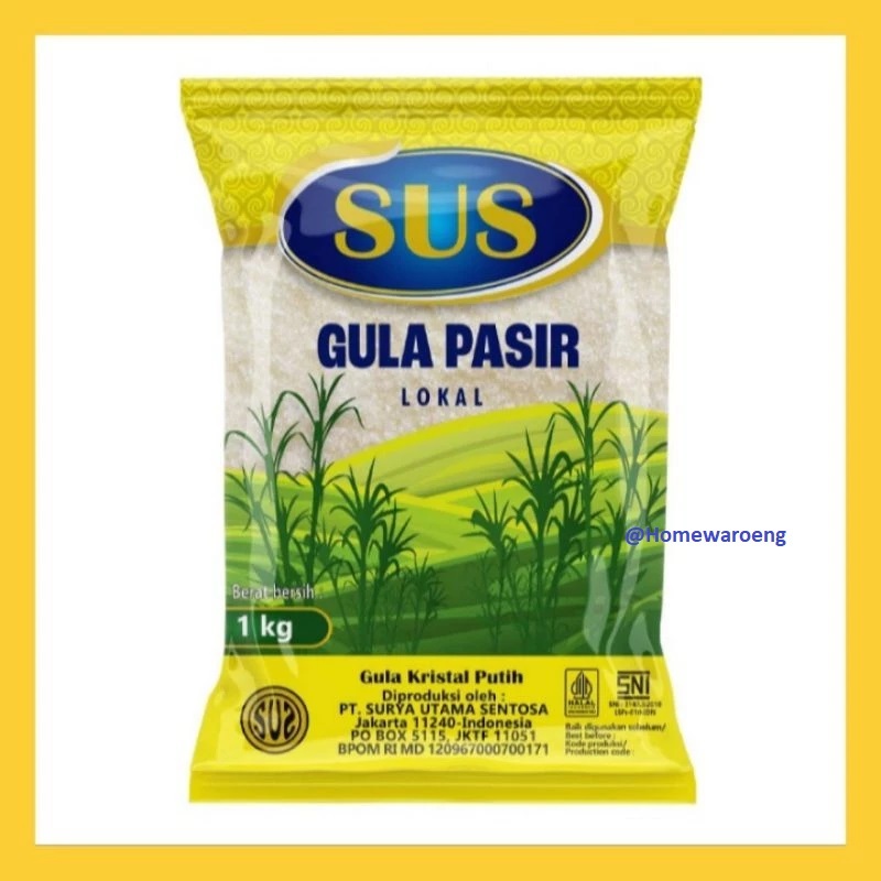

SUS Gula Pasir Lokal Kuning 1kg