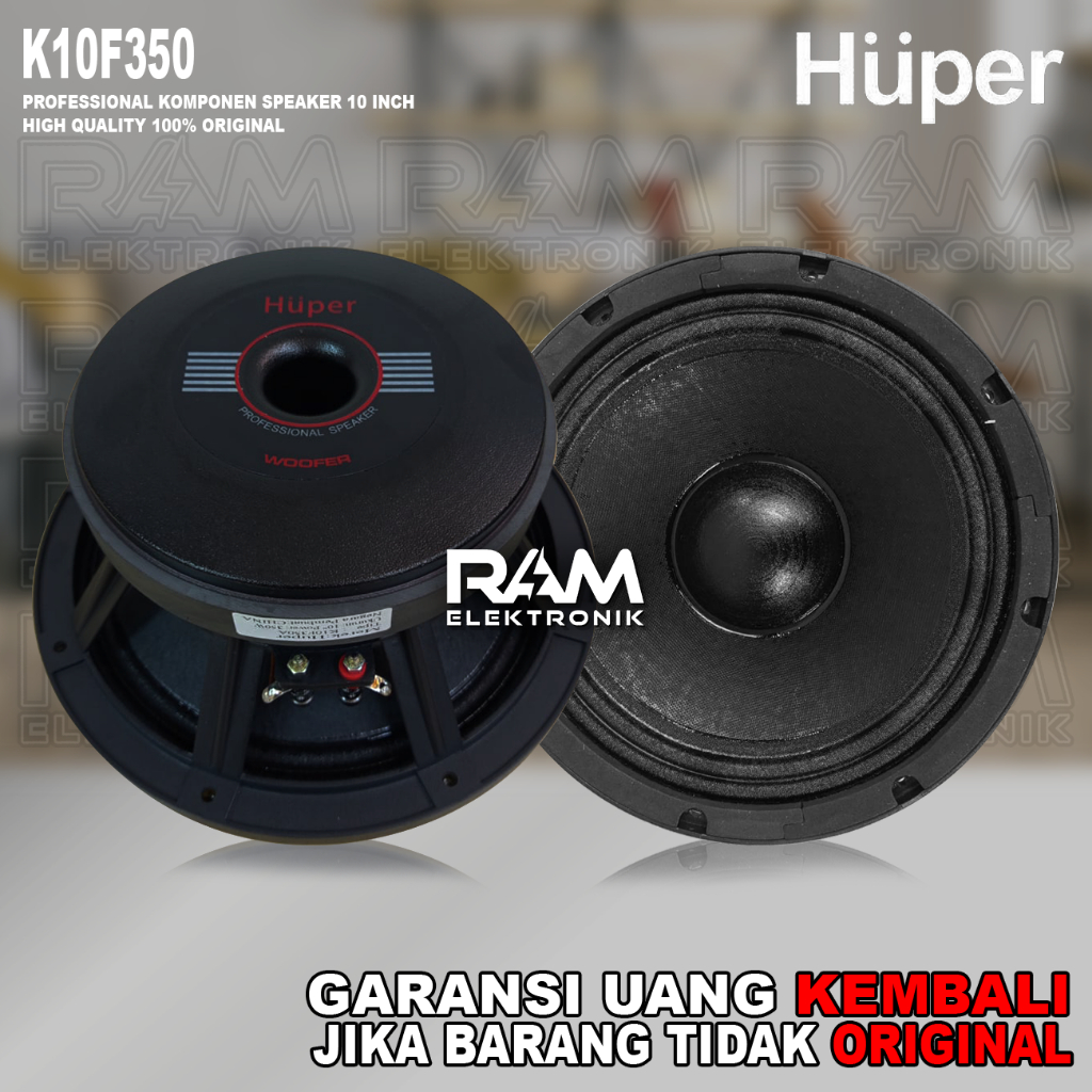 Komponen Speaker 10 Inch HUPER K10F350A | K10F350 A Original Max 700W