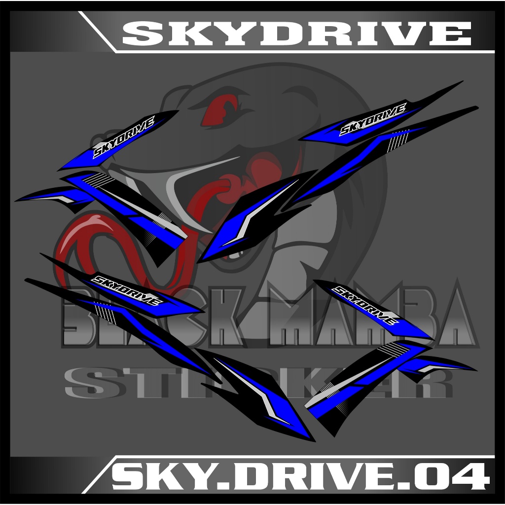 Striping SKYDRIVE sticker list variasi STICKER SKYDRIVE CODE 04