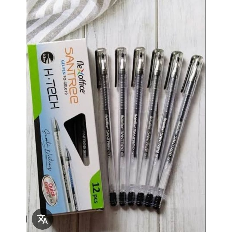 

Pulpen Gel Hitech Santre 0.3 1 pak isi 12