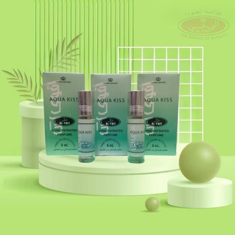 Parfum Roll on AQUA KISS 6ml non Alkohol Original