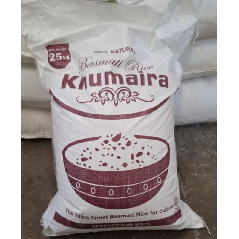 

Beras Basmati Khumaira 25kg Kualitas 1A+ Premium