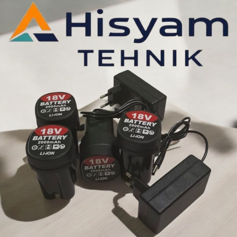 BATERAI MESIN BOR CORDLESS 18V JLD MAILTHANK BATRE 18V  LI-ION LAXTON DAGMARA