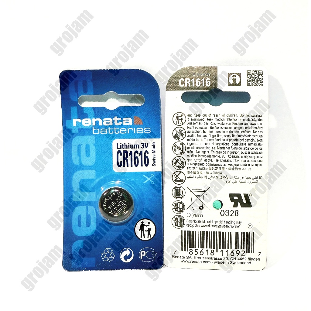 Renata 1616 CR1616 Renata 1620 CR1620 Renata1632 CR1632 Sony 1632 Sony CR1632 Baterai Renata Origina