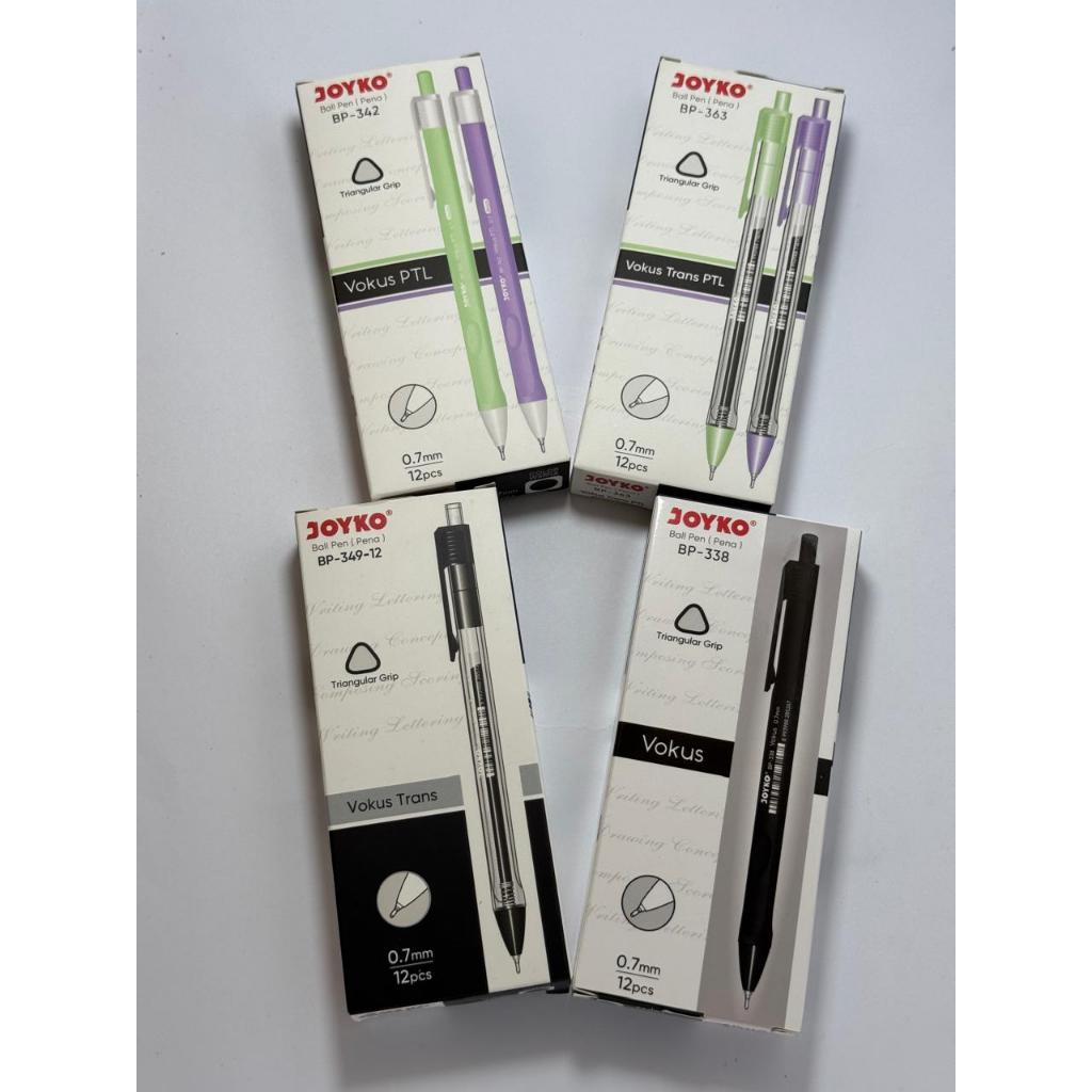 

PULPEN JOYKO VOKUS ISI 12PCS BP-338 HITAM / BOLPOIN CETEK