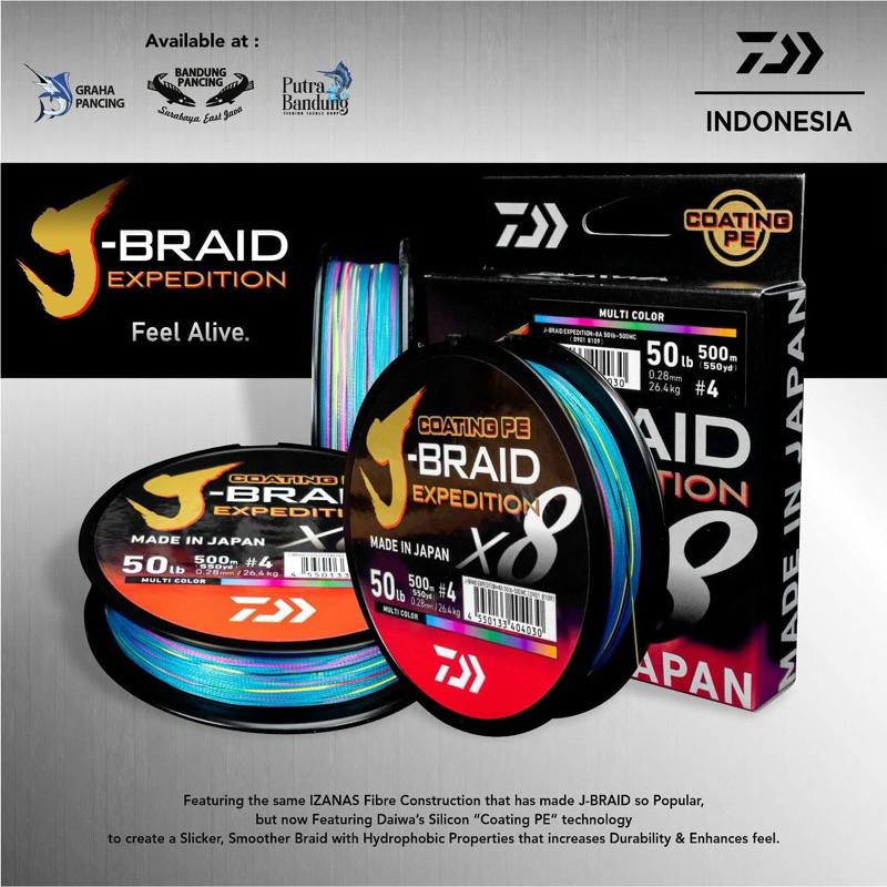 Benang PE Daiwa J-Braid Expedition