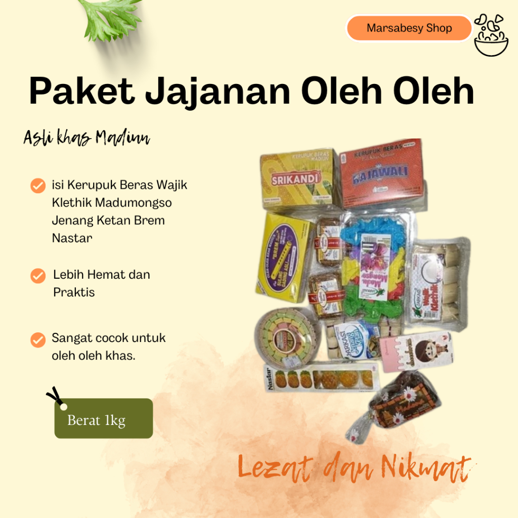 

New Paket Jajanan Oleh Oleh Kerupuk Beras Wajik Klethik Madumongso Jenang Ketan Brem Nastar Berkualitas