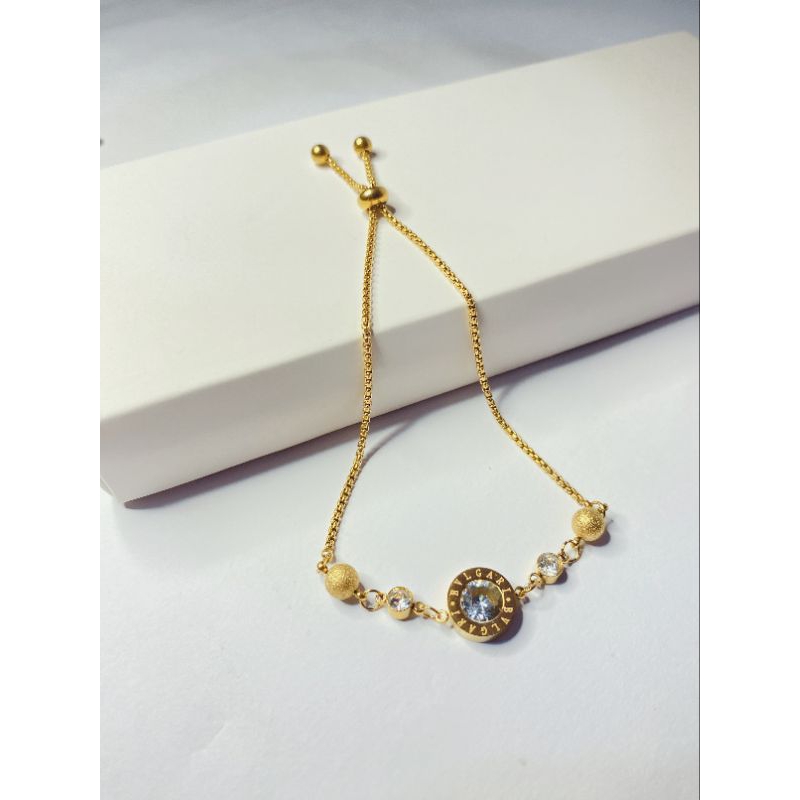 Crystal Luxe Embrace Bracelet | Gelang Serut Titanium