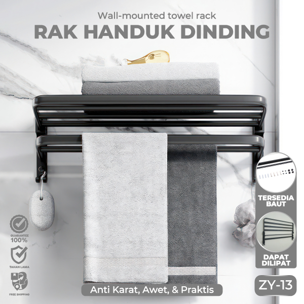 Gantungan Handuk Kamar Mandi - Rak Kamar Mandi - Rak Gantung Kamar Mandi