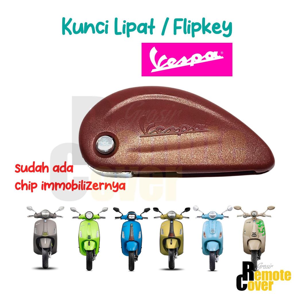 Kunci Duplikat Vespa Matic Flipkey Kunci Lipat Untuk Motor 946 LX Primavera Sprint GTS Super Tech GT