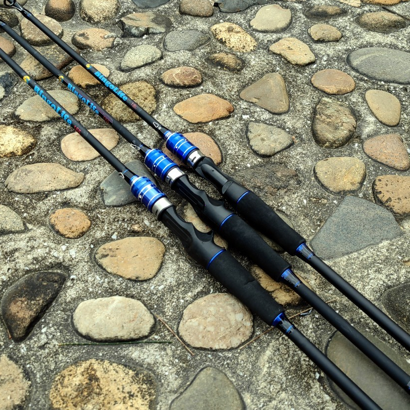 Joran BC Carbon Fiber Fiber Joran Baitcasting Joran Carbon Ring Tongkat Pancing 180cm 165cm Joran Sp
