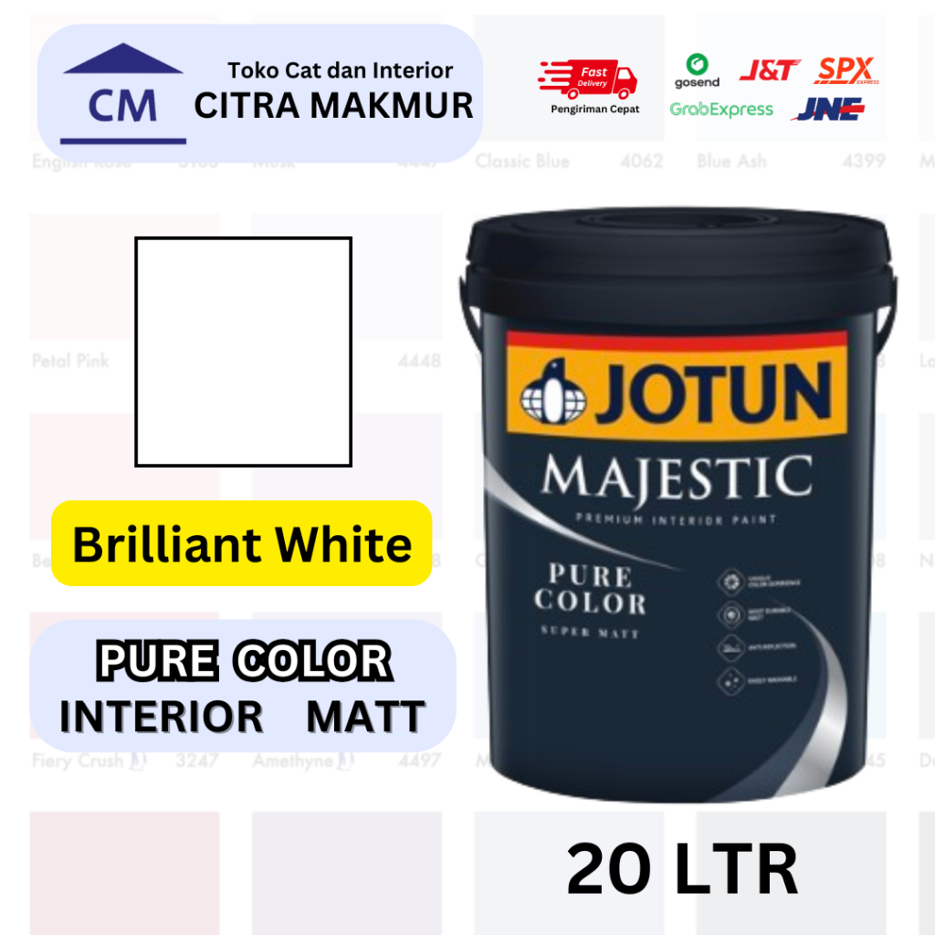 JOTUN Majestic PURE COLOR  | Brilliant White 20 Ltr