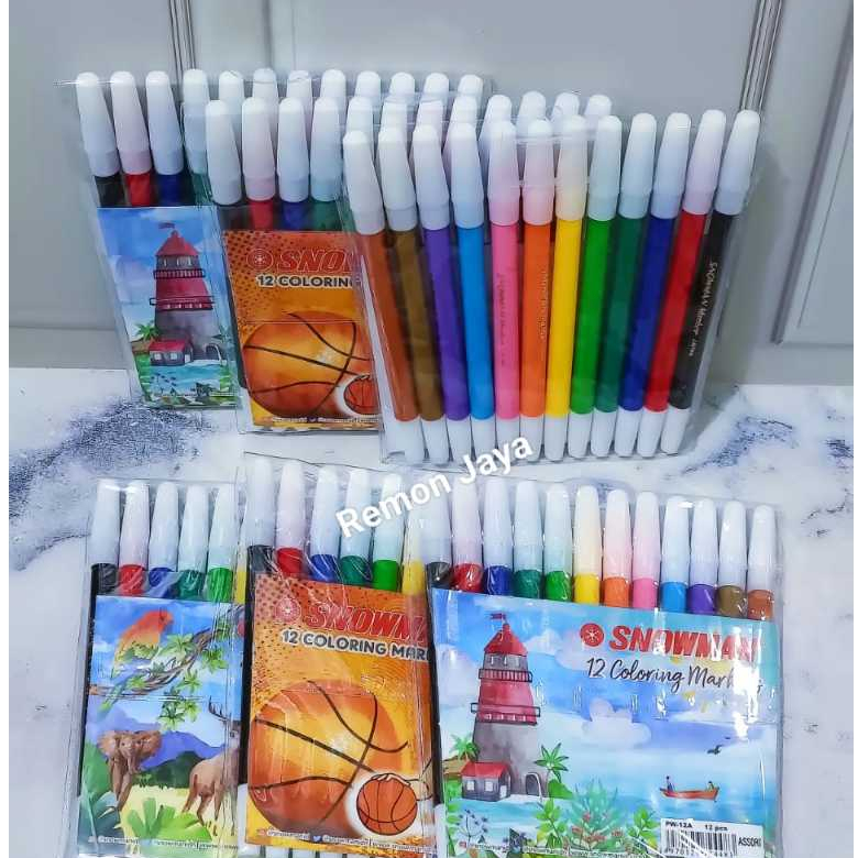 

Spidol Snowman 12 Warna/ SPIDOL WARNA