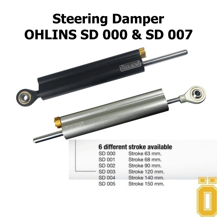 Steering Damper OHLINS SD000 SD007 Stroke 63mm - Dumpe Stabilizer Stang Motor SD 000 007
