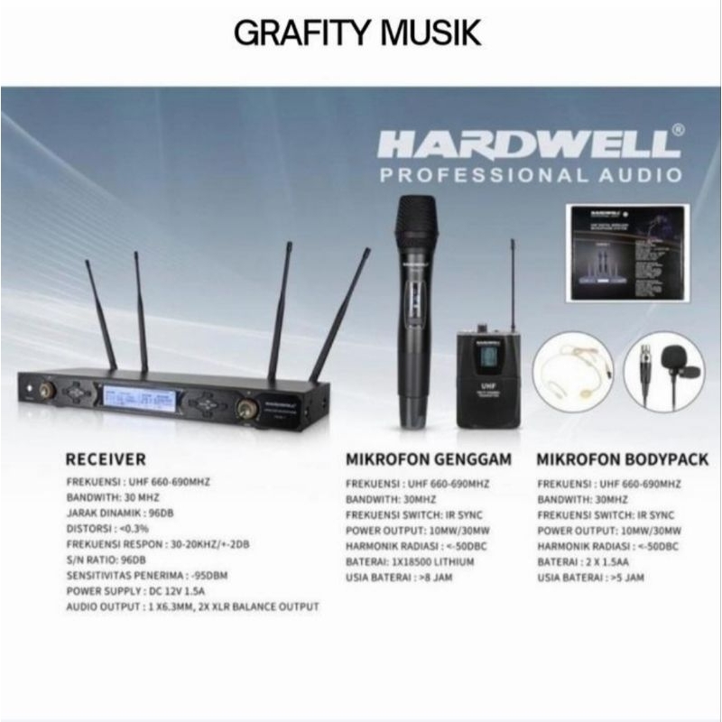Mic Wireless Hardwell Force1 Force 1 Original Hardwell