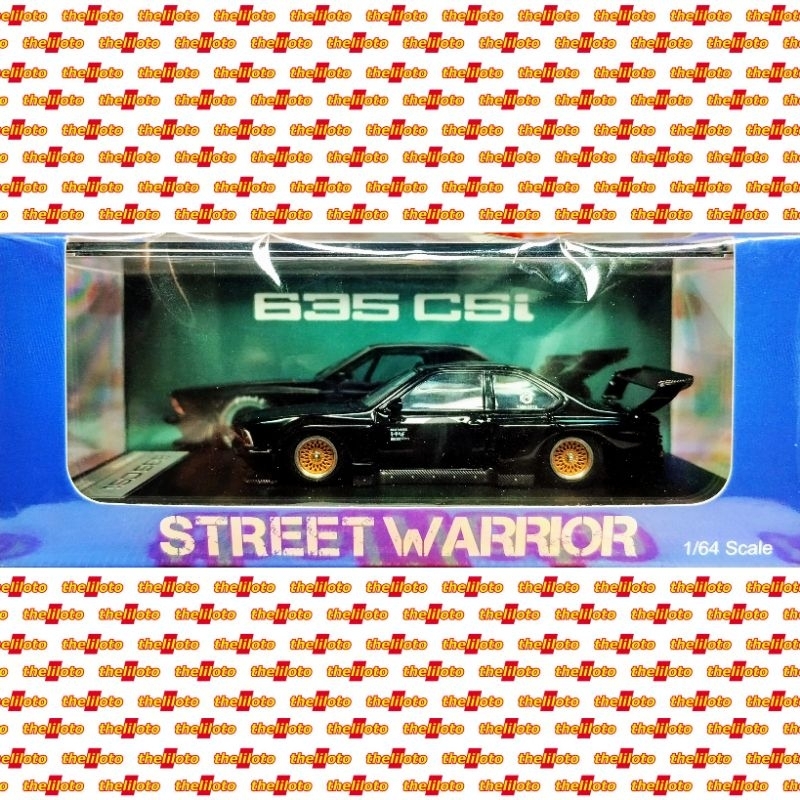 STREET WARRIOR BMW 635 CSI SHARKNOSE WIDE BODY E24 WEAPON BLACK HITAM