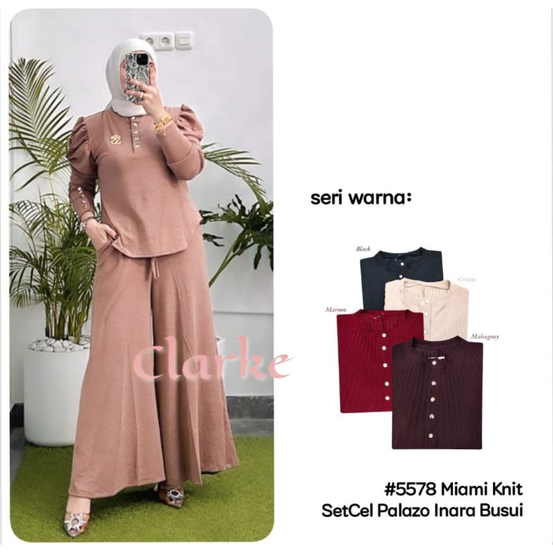 Setcel pallazo inara knit miami clarke