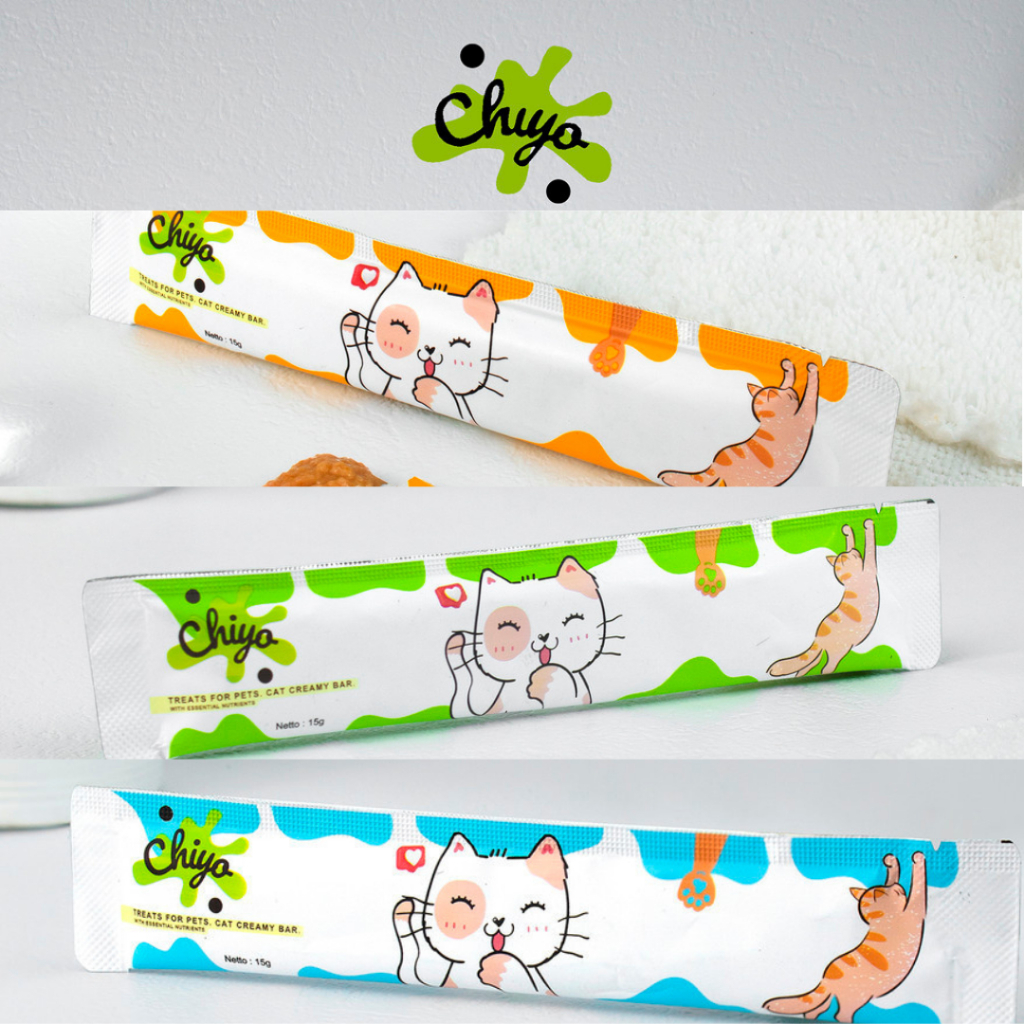 15 gr Cat Strip Creamy Snack Kucing /Makanan Snack Kucing Adult Kitten Cat Strips/Cat Strip