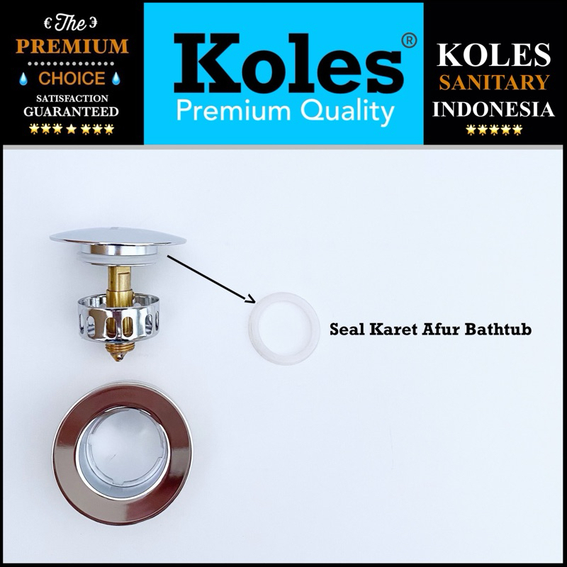 KOLES 1279 Seal Karet Afur Bathtub Injak