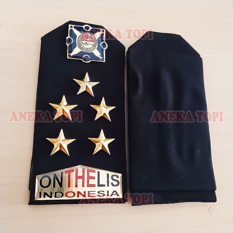 Evolet Bintang 5 Onthelis Evolet Aksesoris Onthelis Warna Hitam - Aneka Topi
