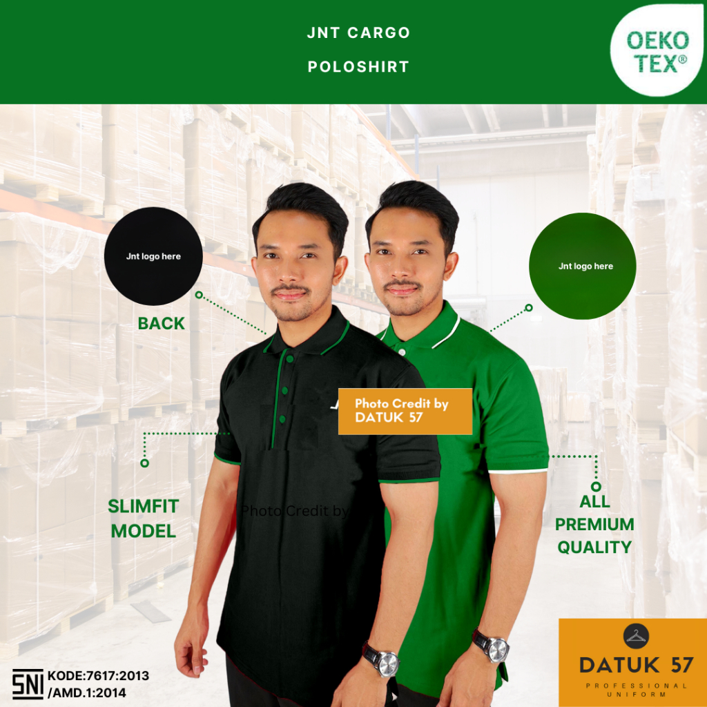Original Premium by Datuk57: Seragam Kaos Polo Shirt JNT-J&T CARGO