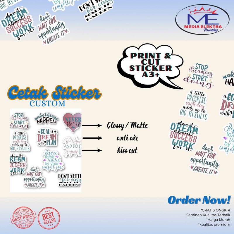 

CETAK STICKER CHROMO CUT A3 | CETAK STICKER LABEL | STICKER MINUMAN ONLINE