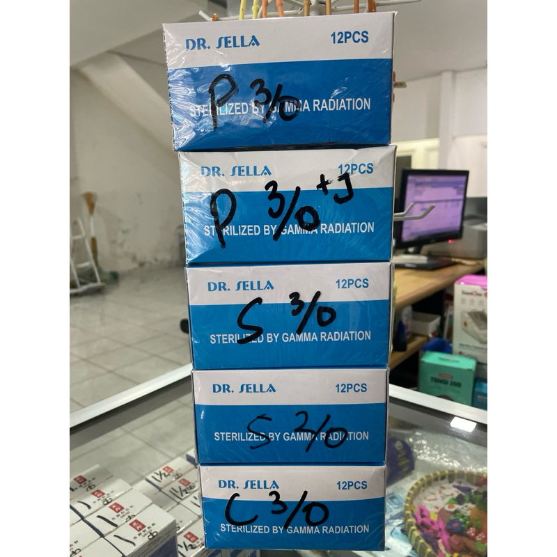 CATGUT CHROMIC CATGUT PLAIN CATGUT SIDE BENANG JAHIT SUTURE DR SELLA SACHET