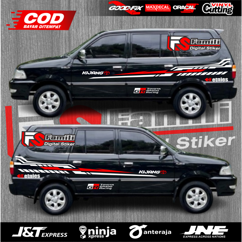 Stiker Mobil Kijang Kapsul Stiker Body Kijang Kapsul Stiker Kijang Kapsul Terbaru