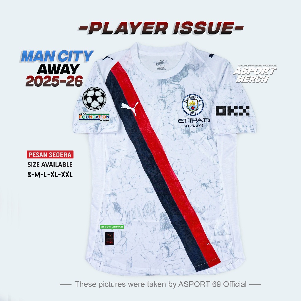 PLAYER ISSUE MAN CITY AWAY 2025 2026 PI PUTIH