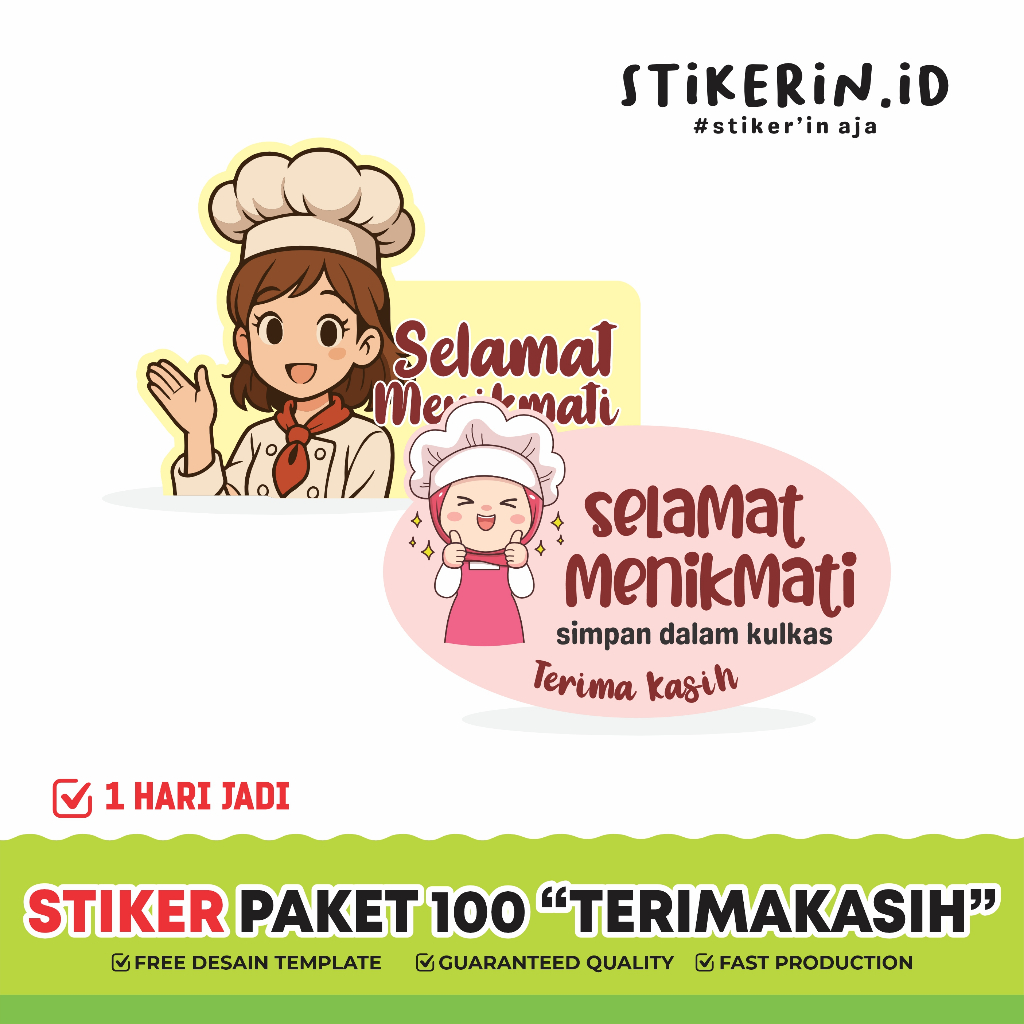 Stiker Ucapan Terimakasih Isi 100 Pcs Ready Stok Paket Stiker Terimakasih 100 Lembar