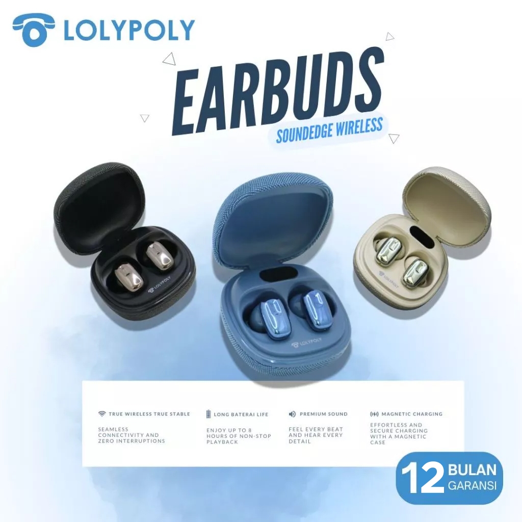 LOLYPOLY SoundEdge Earphone Wireless Earbuds TWS