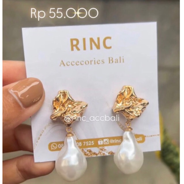 Anting mutiara sterling silver 925 needle / anting kebaya / subeng klasik / anting titanium / fashio