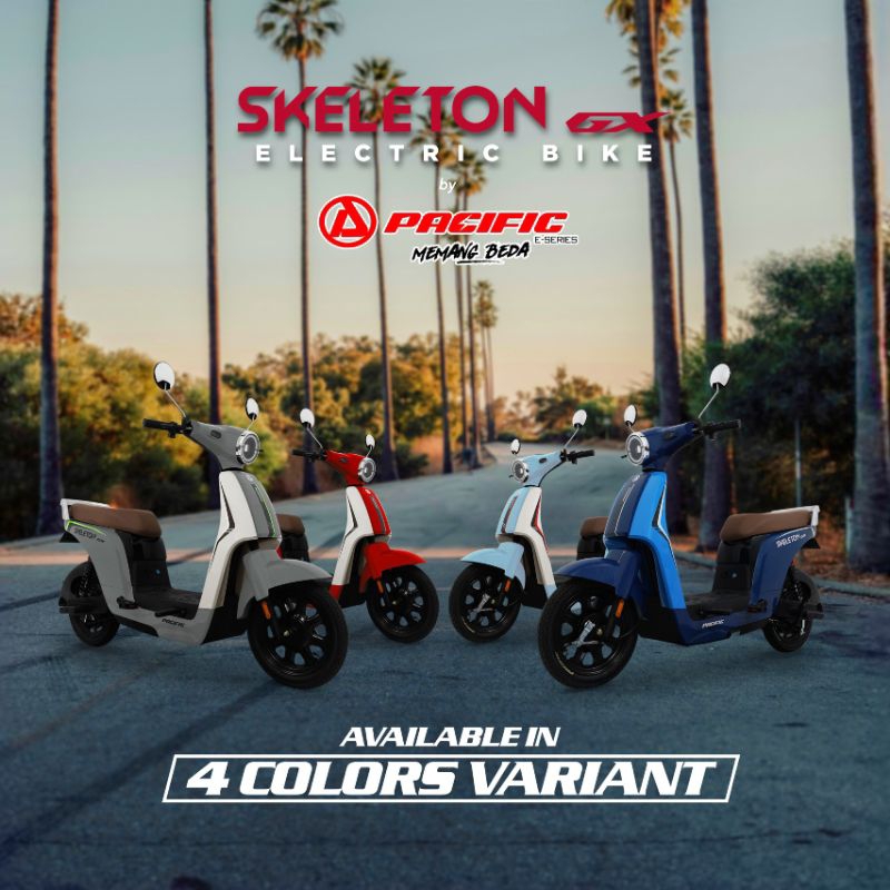 SEPEDA LISTRIK NEW PACIFIC SKELETON GX