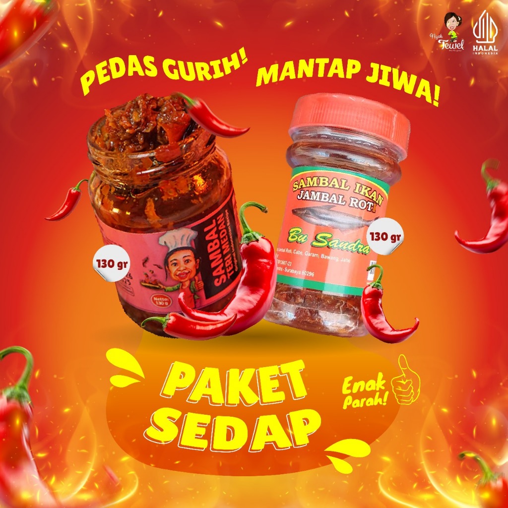 

Nyah Tewel - Paket Sedap Jambal Roti Bu Sandra, Teri Medan Nyah Tewel