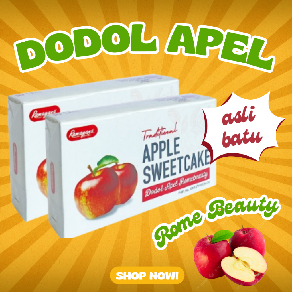 

Dodol Apel Rome Beauty Ramayana isi 8 Pcs Khas Malang Jenang Dodol dodol apel khas malang Sweetcake