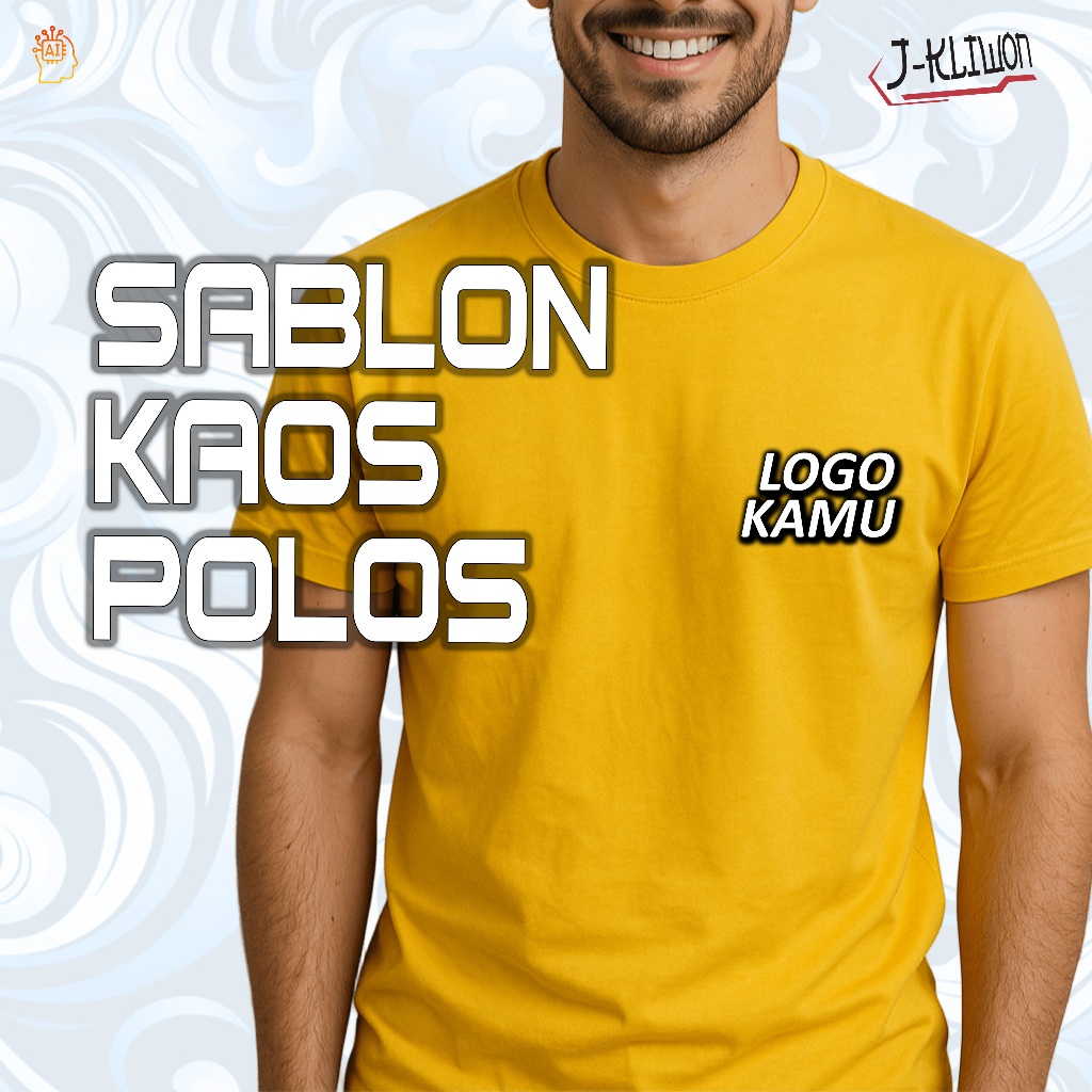 Sablon Logo Kaos custom depan dan belakang sampai Puas ( ...Wajib Checkout dengan kaos...)