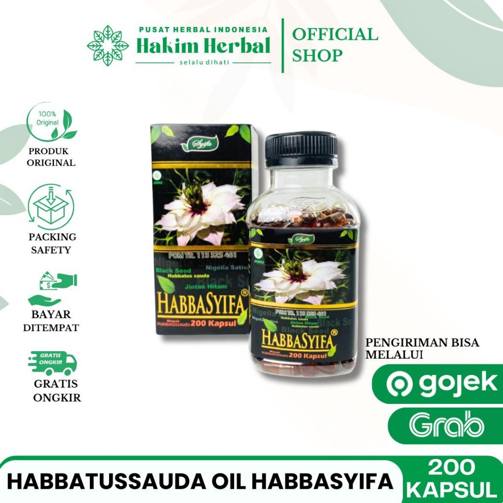 Habbasyifa Habbatussauda Oil Jinten Hitam  200 Kapasul